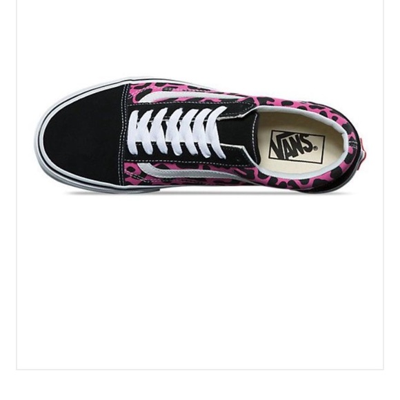 Vans old skool leopard pink black sneaker shoes - Picture 3 of 8